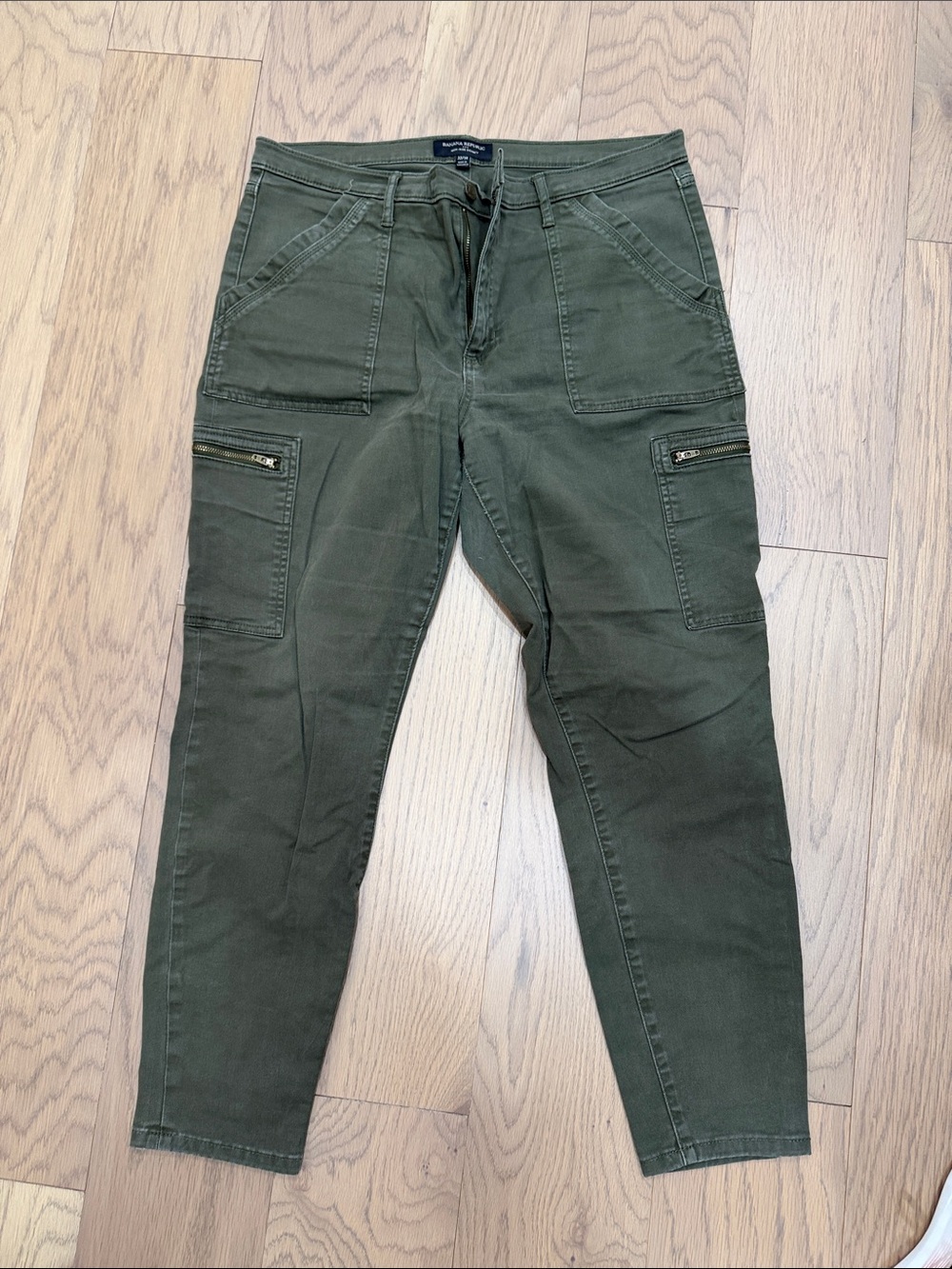 Banana Republic Olive Green Skinny Utility Pants